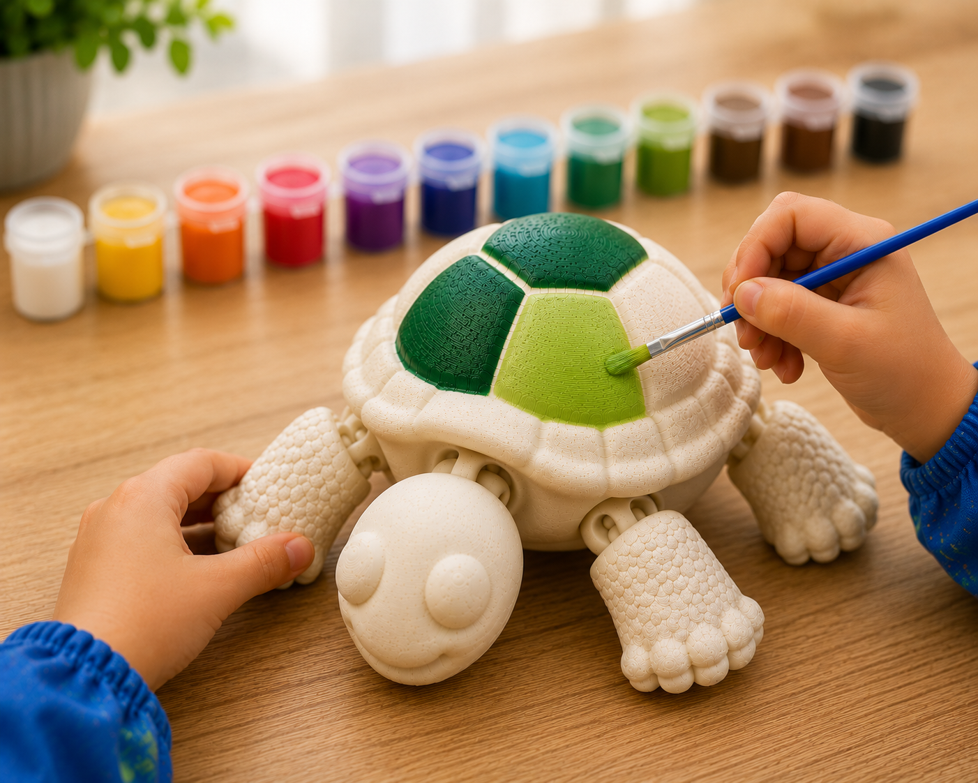 Giant 12" Chunky Terry the Turtle – Paint Your Own 3D Art Kit